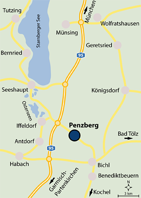 Penzberg Karte Umgebung